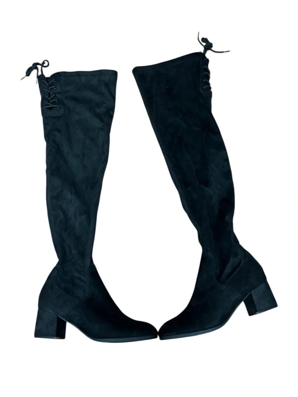 DREAM PAIRS Women's Over The Knee Thigh High Boots in Black Size 10
